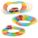 SET Pista flexibila pentru curse masinute Magic Tracks + Numaratoare interactiva din lemn - Cadouri - wowreduceri.ro