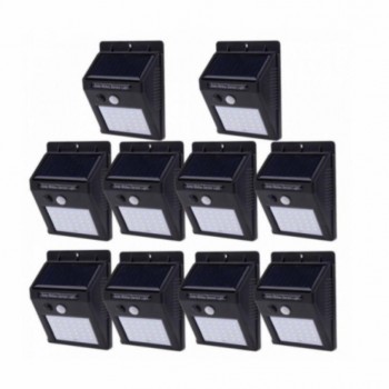 Set 10 Lampi Solare, portabile, cu senzor, 30 LED Set 10 Lampi Solare, portabile, cu senzor, 30 LED