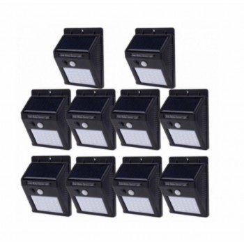 Set 10 Lampi Solare, portabile, cu senzor, 30 LED Set 10 Lampi Solare, portabile, cu senzor, 30 LED