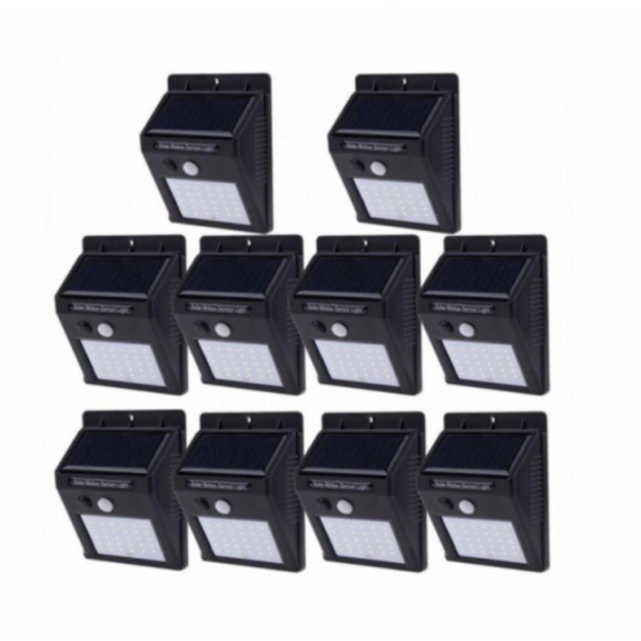 Set 10 Lampi Solare, portabile, cu senzor, 30 LED - Panouri solare -wowreduceri.ro Set 10 Lampi Solare, portabile, cu senzor, 30 LED ( Panouri solare )