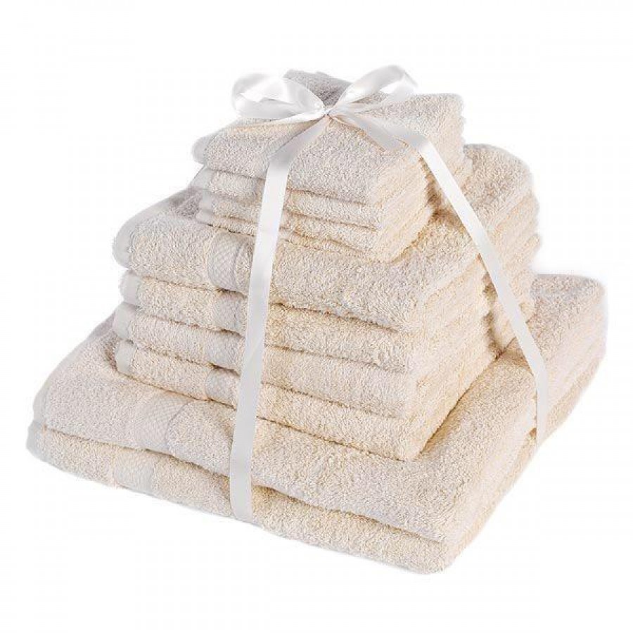 Set 10 prosoape 100 bumbac pieptanat pakistanez ( Casa si gradina )