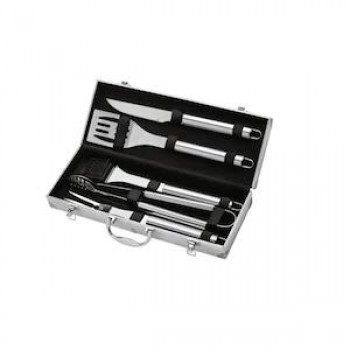 Set 5 Accesorii profesionale pentru gratar, otel inoxidabil, cutie depozitare inclusa Set 5 Accesorii profesionale pentru gratar, otel inoxidabil, cutie depozitare inclusa