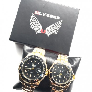 Set ceasuri pentru cuplu Ulysses gold