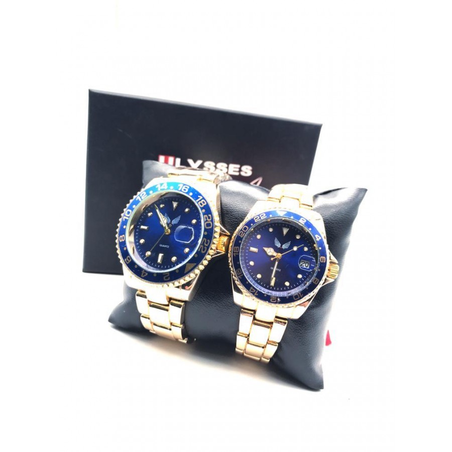 Set ceasuri pentru cuplu Ulysses gold-blue - Ceasuri -wowreduceri.ro Set ceasuri pentru cuplu Ulysses gold-blue ( Ceasuri )