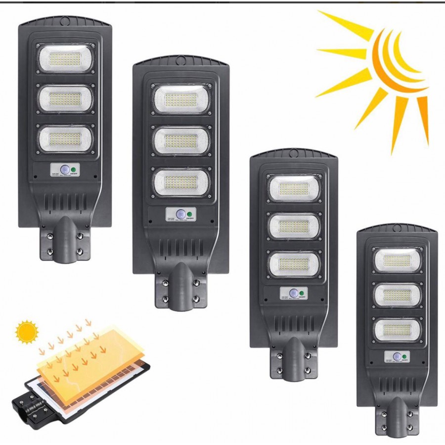 Set x4 Lampa Stradala Proiector LED cu Incarcare Solara Jortan, 60W Panou Solar Incorporat - Panouri solare -wowreduceri.ro Set x4 Lampa Stradala Proiector LED cu Incarcare Solara Jortan, 60W Panou Solar Incorporat ( Panouri solare )