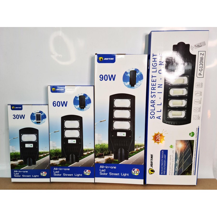 Set x4 Lampa Stradala Proiector LED cu Incarcare Solara Jortan, 60W Panou Solar Incorporat - Panouri solare -wowreduceri.ro Set x4 Lampa Stradala Proiector LED cu Incarcare Solara Jortan, 60W Panou Solar Incorporat ( Panouri solare )