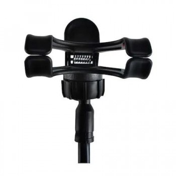 Suport Telefon Flexibil cu capat rotativ si clema prindere, lungime 72cm, culoare Negru Suport Telefon Flexibil cu capat rotativ si clema prindere, lungime 72cm, culoare Negru