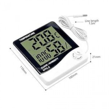 Termometru cu afisaj digital, ceas si senzor de exterior - HTC-2 Termometru cu afisaj digital, ceas si senzor de exterior - HTC-2