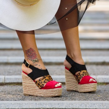 Sandale 09PAL4 Red/Black