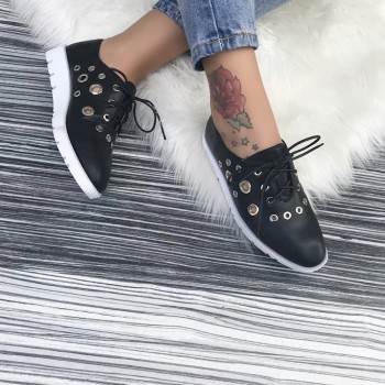 Pantofi casual 2300-7 Black P4 Pantofi casual 2300-7 Black P4