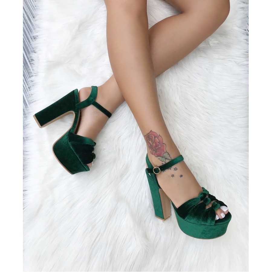 Sandale W6823 Green P2 - Sandale Toc -wowreduceri.ro Sandale W6823 Green P2 ( Sandale Toc )