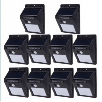 Set 10 Lampi Solare, portabile, cu senzor, 30 LED Set 10 Lampi Solare, portabile, cu senzor, 30 LED
