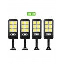 4 X Proiector solar 6 celule,150 LED-uri COB ,cu senzor de miscare, sistem prindere inclus ( Panouri solare )