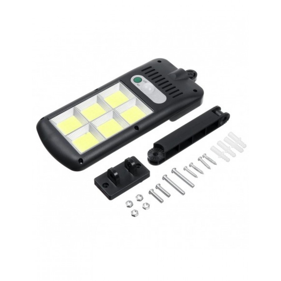 4 X Proiector solar 6 celule,150 LED-uri COB ,cu senzor de miscare, sistem prindere inclus ( Panouri solare )