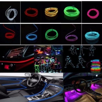 Set 2 benzi decorative auto LED 2 metri, pentru interior