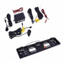 Suport auto de numar cu senzori parcare si camera, Negru ( Auto-Moto )