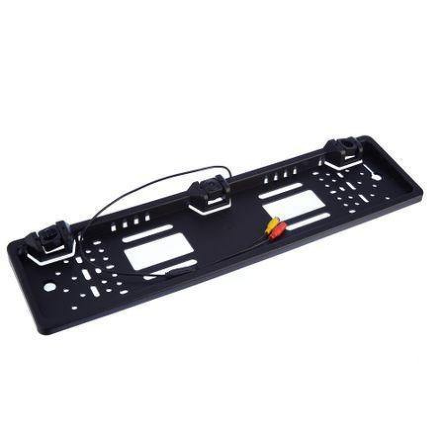 Suport auto de numar cu senzori parcare si camera, Negru ( Auto-Moto )