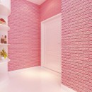 Tapet 3D caramizi roz, auto-adeziv pentru interior, 70 x 77 cm - Casa si gradina -wowreduceri.ro Tapet 3D caramizi roz, auto-adeziv pentru interior, 70 x 77 cm ( Casa si gradina )