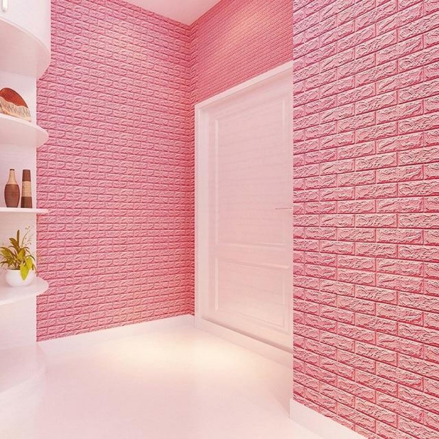 Tapet 3D caramizi roz, auto-adeziv pentru interior, 70 x 77 cm - Casa si gradina -wowreduceri.ro Tapet 3D caramizi roz, auto-adeziv pentru interior, 70 x 77 cm ( Casa si gradina )