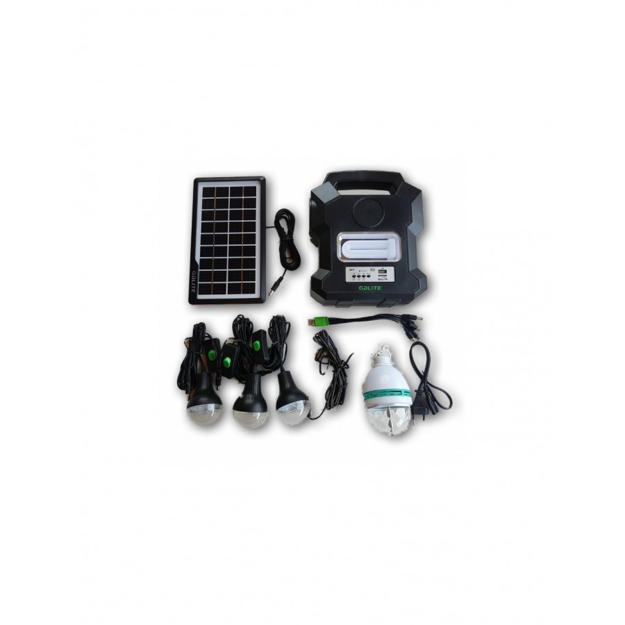 Kit solar GD1000A cu lanterna LED, 3 becuri, panou si USB - Panouri solare -wowreduceri.ro Kit solar GD1000A cu lanterna LED, 3 becuri, panou si USB ( Panouri solare )
