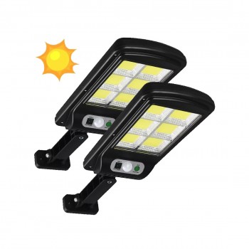 2 X Proiector 6 celule ,150 LED-uri COB ,cu senzor de miscare, sistem prindere inclus 2 X Proiector 6 celule ,150 LED-uri COB ,cu senzor de miscare, sistem prindere inclus