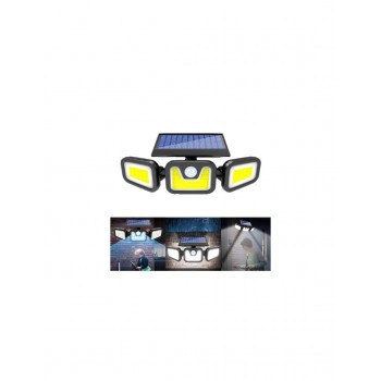 Lampa solara tripla split, senzor de de miscare, 15 W, IP65 Lampa solara tripla split, senzor de de miscare, 15 W, IP65