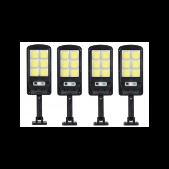 4 X Proiector solar 6 celule,150 LED-uri COB ,cu senzor de miscare, sistem prindere inclus 4 X Proiector solar 6 celule,150 LED-uri COB ,cu senzor de miscare, sistem prindere inclus
