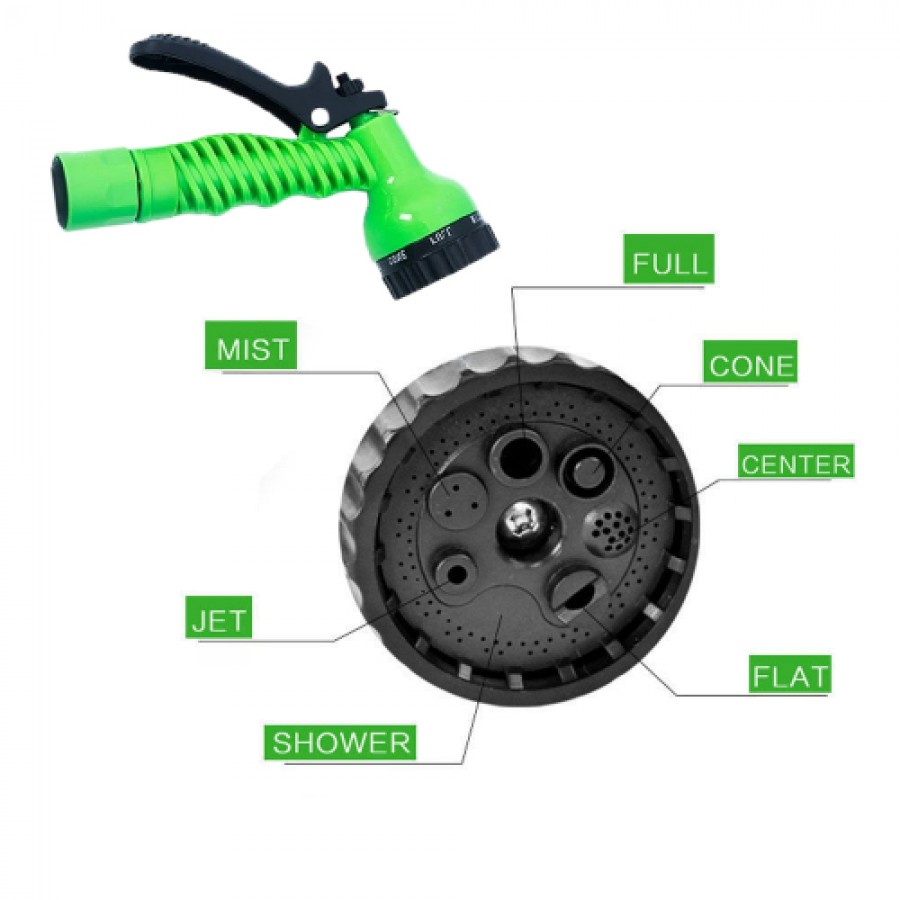 Furtun Extensibil MRG M-477, 45 m, Pistol cu 7 pozitii inclus, Verde C478 ( Furtune extensibile )