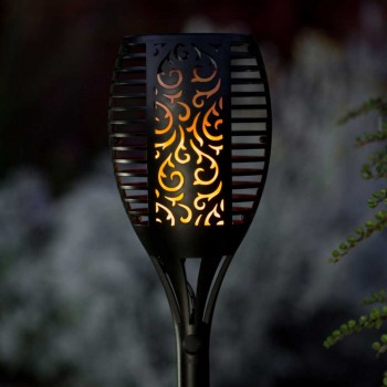 LAMPA SOLARA LED, EFECT FACLIE, TORTA, 78 CM LAMPA SOLARA LED, EFECT FACLIE, TORTA, 78 CM