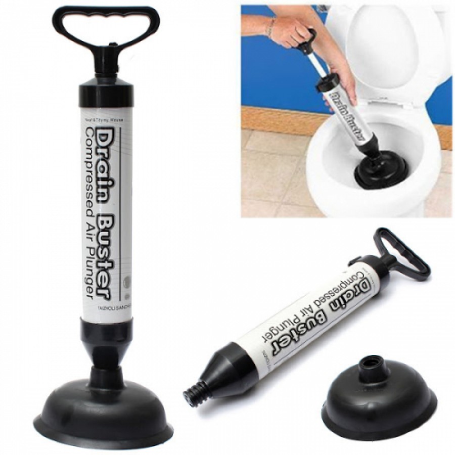 Pompa pentru desfundat Drain Buster cu camera de compresie - Sanitare -wowreduceri.ro Pompa pentru desfundat Drain Buster cu camera de compresie ( Sanitare )