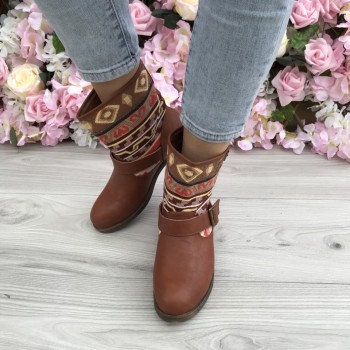 Cizme f015 brown  P3 Cizme f015 brown  P3