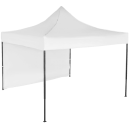 Cort IMPERMEABIL  pavilion pliabil 3m * 3m, structura metalica, culoare ALB - Corturi - wowreduceri.ro