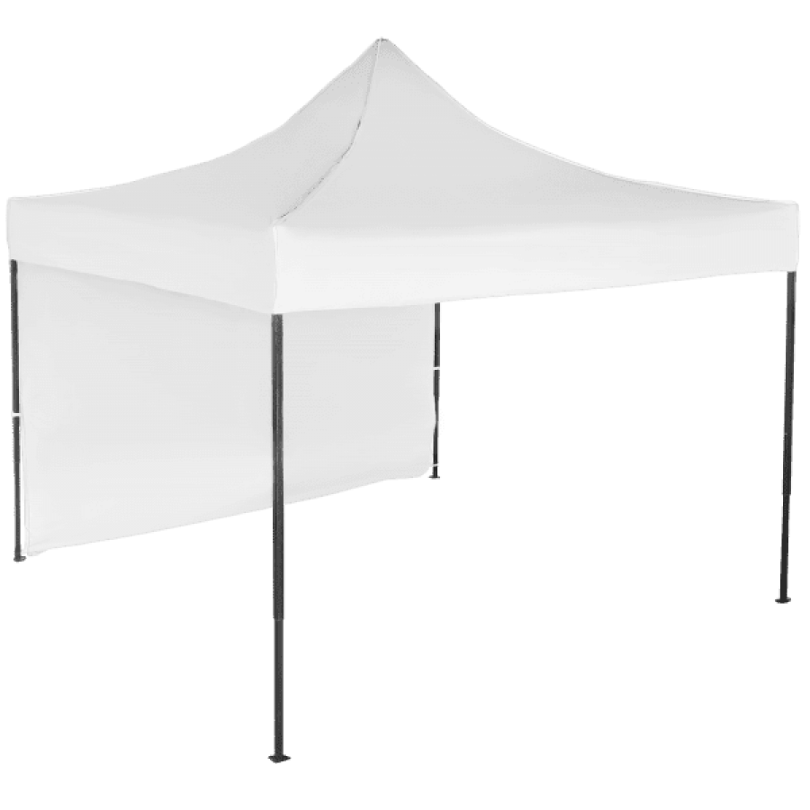 Cort IMPERMEABIL  pavilion pliabil 3m * 3m, structura metalica, culoare ALB - Corturi - wowreduceri.ro