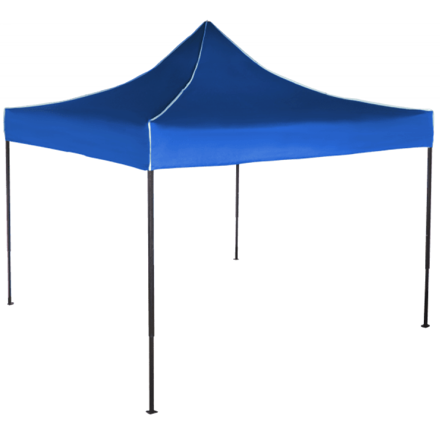 Cort IMPERMEABIL  pavilion pliabil 3m * 3m, structura metalica, culoare ALBASTRU - Corturi - wowreduceri.ro