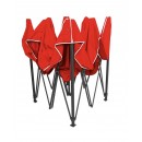 Cort IMPERMEABIL  pavilion pliabil 3m * 3m, structura metalica, culoare ROSU - Corturi - wowreduceri.ro