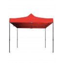 Cort IMPERMEABIL  pavilion pliabil 3m * 3m, structura metalica, culoare ROSU - Corturi - wowreduceri.ro