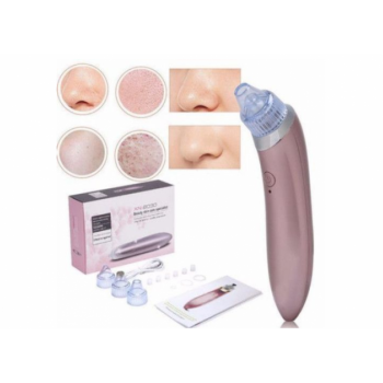 Aparat vacuum pentru curatat si ingrijire a pielii de acnee. Aparat Extractie Puncte Negre, tip Vacuum / Aspirator, 4 Capete de Schimb, 4 Programe, Reincarcabil, fara fir