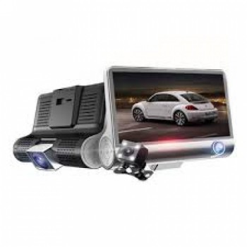 LICHIDARE STOC: Camera auto tripla: fata, spate, interior, display 4", Full HD LICHIDARE STOC: Camera auto tripla: fata, spate, interior, display 4", Full HD