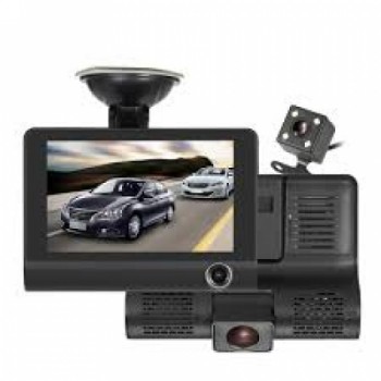 LICHIDARE STOC: Camera auto tripla: fata, spate, interior, display 4", Full HD LICHIDARE STOC: Camera auto tripla: fata, spate, interior, display 4", Full HD
