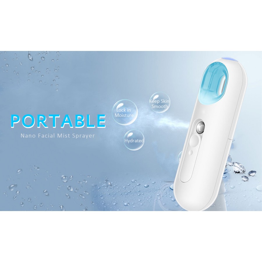 Aparat hidratant facial nanometer moisture spray, abur rece, alb - Ingrijire Personala - wowreduceri.ro