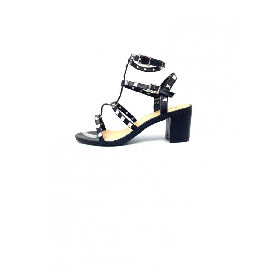 Sandale TS09 BLACK R3/10/2 - Sandale Toc - wowreduceri.ro