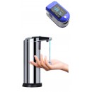 Oximetru pentru deget + Dozator/ Dispenser METALIC de sapun, dezinfectant cu senzor de miscare - Ingrijire Personala - wowreduceri.ro