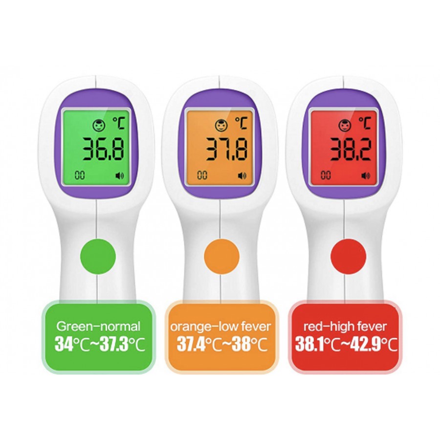 KIT Termometru digital non contact cu infrarosu digital IDEAL și pentru copii + Masca de protectie transparenta - Ingrijire Personala -wowreduceri.ro KIT Termometru digital non contact cu infrarosu digital IDEAL și pentru copii + Masca de protectie transparenta - Ingrijire Personala - wowreduceri.ro