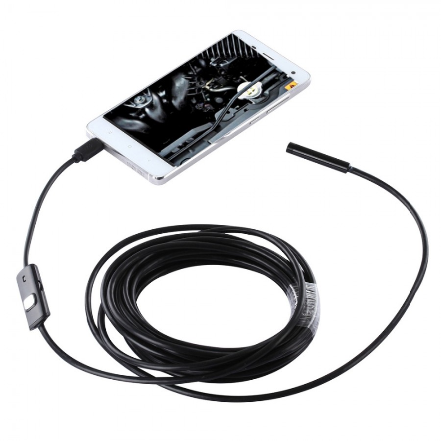 Camera endoscopica 5.5 mm, USB, 5 metri, Android - Camere de supraveghere - wowreduceri.ro