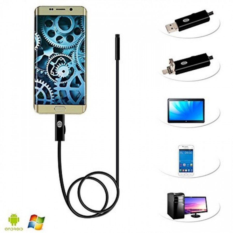 Camera endoscopica 5.5 mm, USB, 5 metri, Android - Camere de supraveghere - wowreduceri.ro