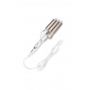 Ondulator profesional cu 3 elementi, Kemei, KM-1010, Temperatura reglabila, 45W, Auriu/Alb - Ingrijire Personala - wowreduceri.ro