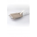 Ondulator profesional cu 3 elementi, Kemei, KM-1010, Temperatura reglabila, 45W, Auriu/Alb - Ingrijire Personala - wowreduceri.ro