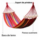 Hamac dublu bumbac cu bara de lemn, 150 x 185 cm - Casa si gradina -wowreduceri.ro Hamac dublu bumbac cu bara de lemn, 150 x 185 cm - Casa si gradina - wowreduceri.ro