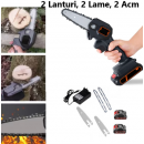 Mini Drujba DSG - Fierăstrău Electric de Mâna, cu 2 Lanturi, 2 Lame, 2 Acumulatori, 24 V, 5Ah Mini Drujba DSG - Fierăstrău Electric de Mâna, cu 2 Lanturi, 2 Lame, 2 Acumulatori, 24 V, 5Ah