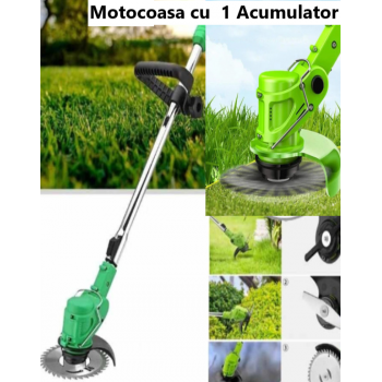 Motocoasa cu 1 Acumulator, CIL,  Mașină Simplă de Tuns Iarba  sau Gazonul